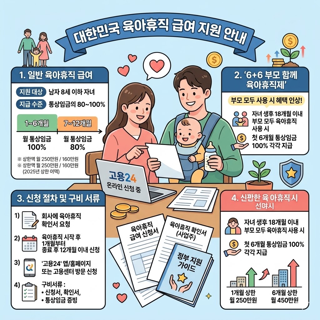 육아휴직 급여 지급 기준