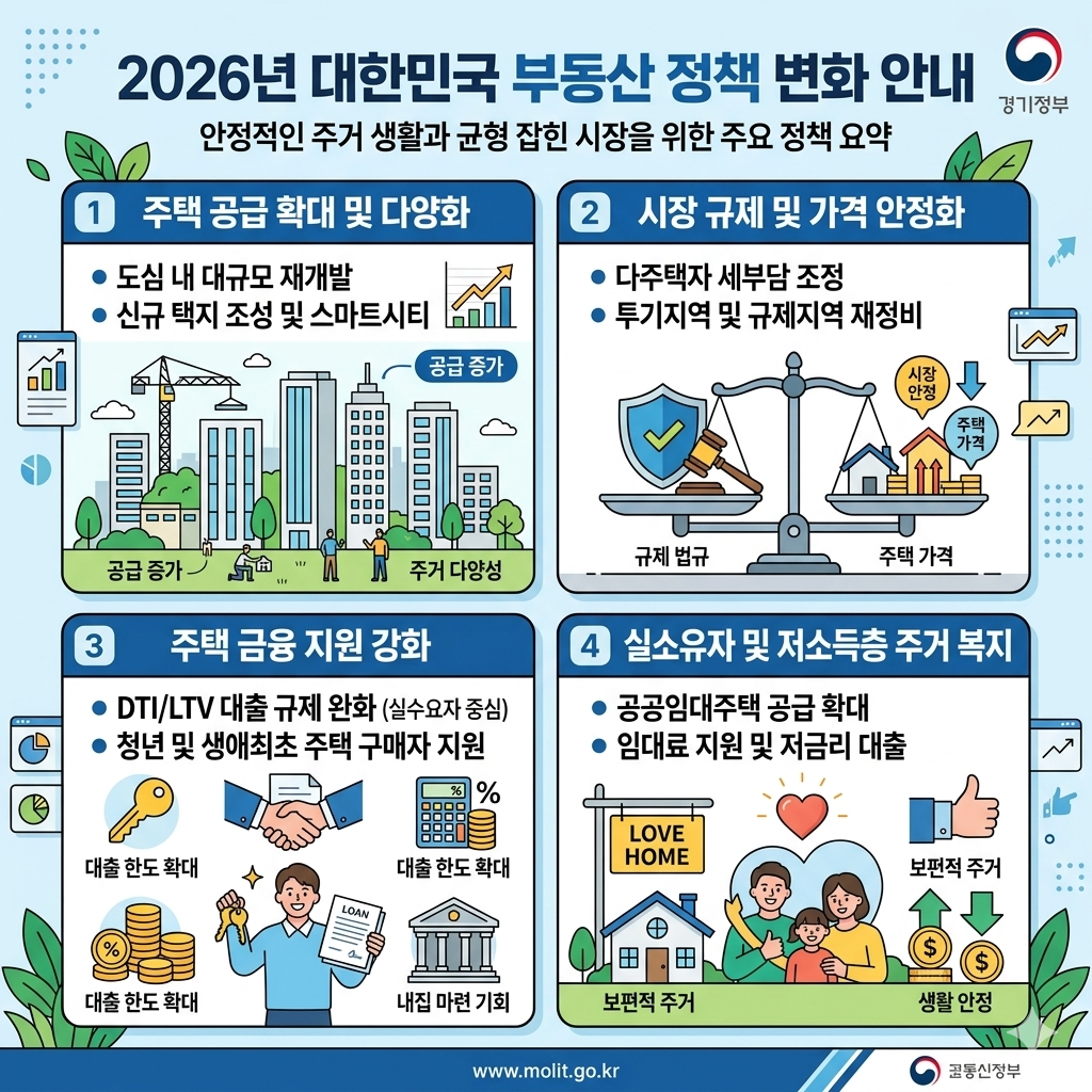 부동산 정책 주요 변화
