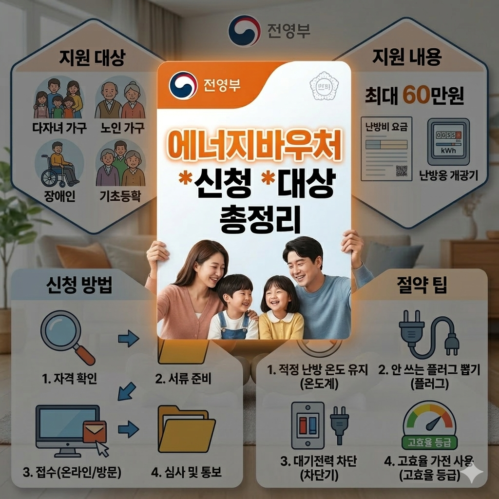 에너지바우처 신청 방법과 지원 대상