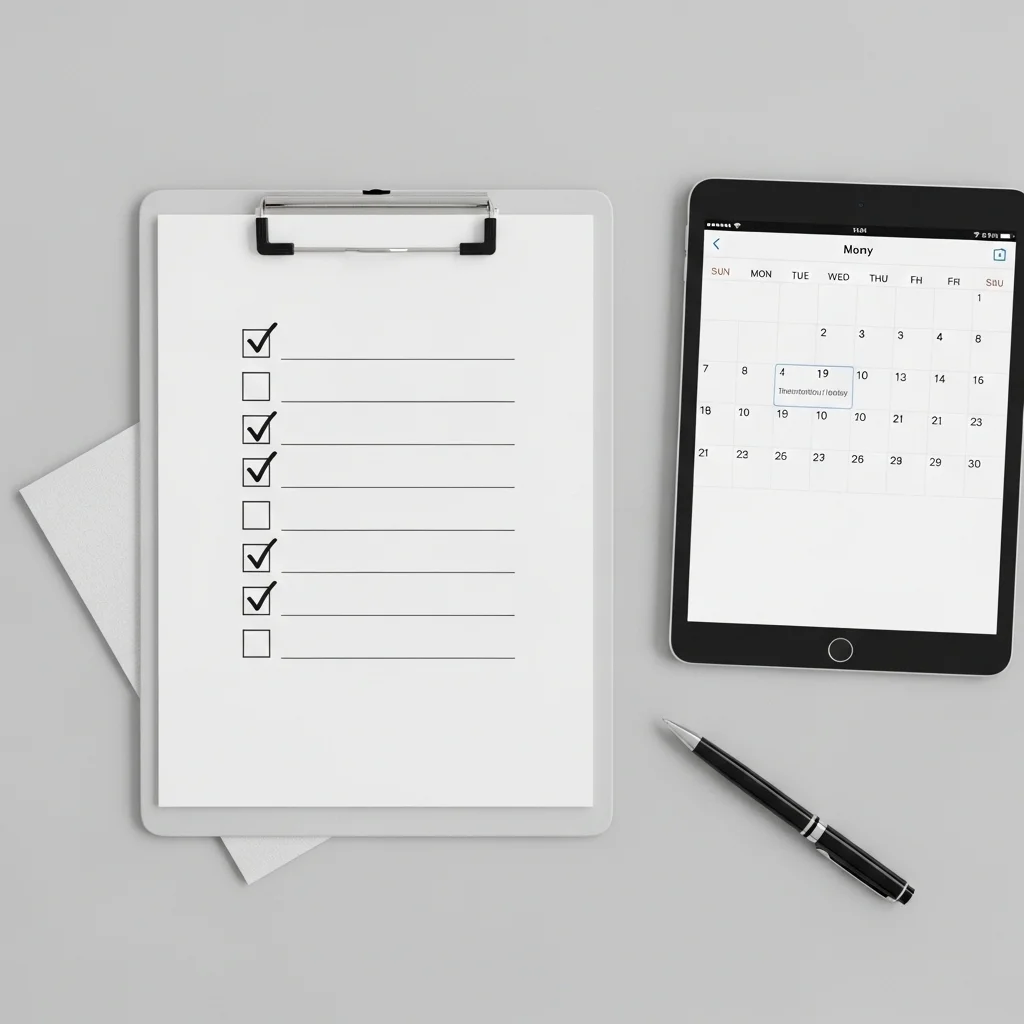 필요 서류 및 준비물 체크리스트