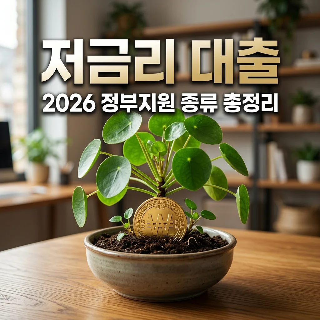 정부지원 저금리 대출 종류 및 신청방법: 2026년 최신 맞춤 가이드
