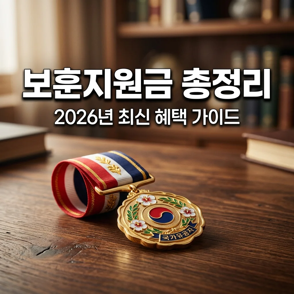 보훈대상자 지원금 종류 및 2026년 혜택 총정리 (신청 가이드)