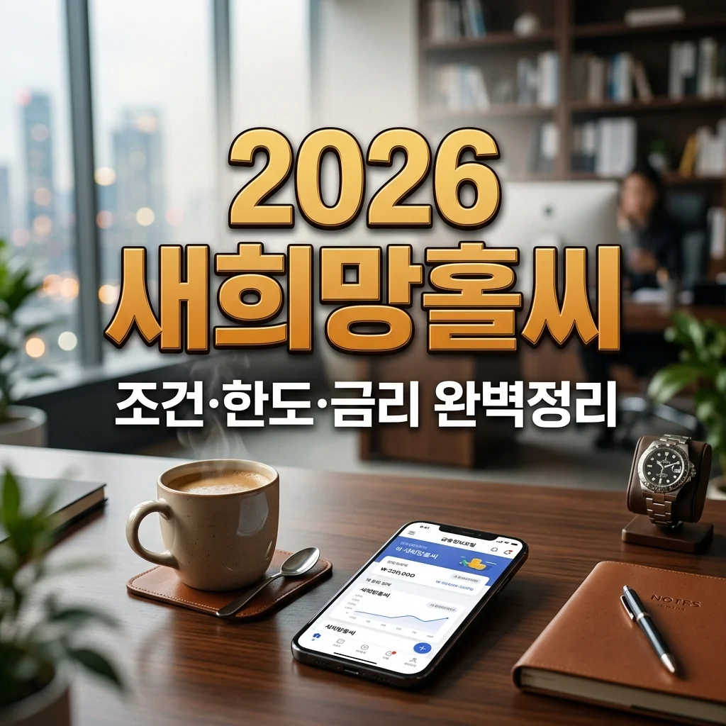 2026 새희망홀씨 대출 조건 정리: 한도 금리 및 신청방법 (최신)