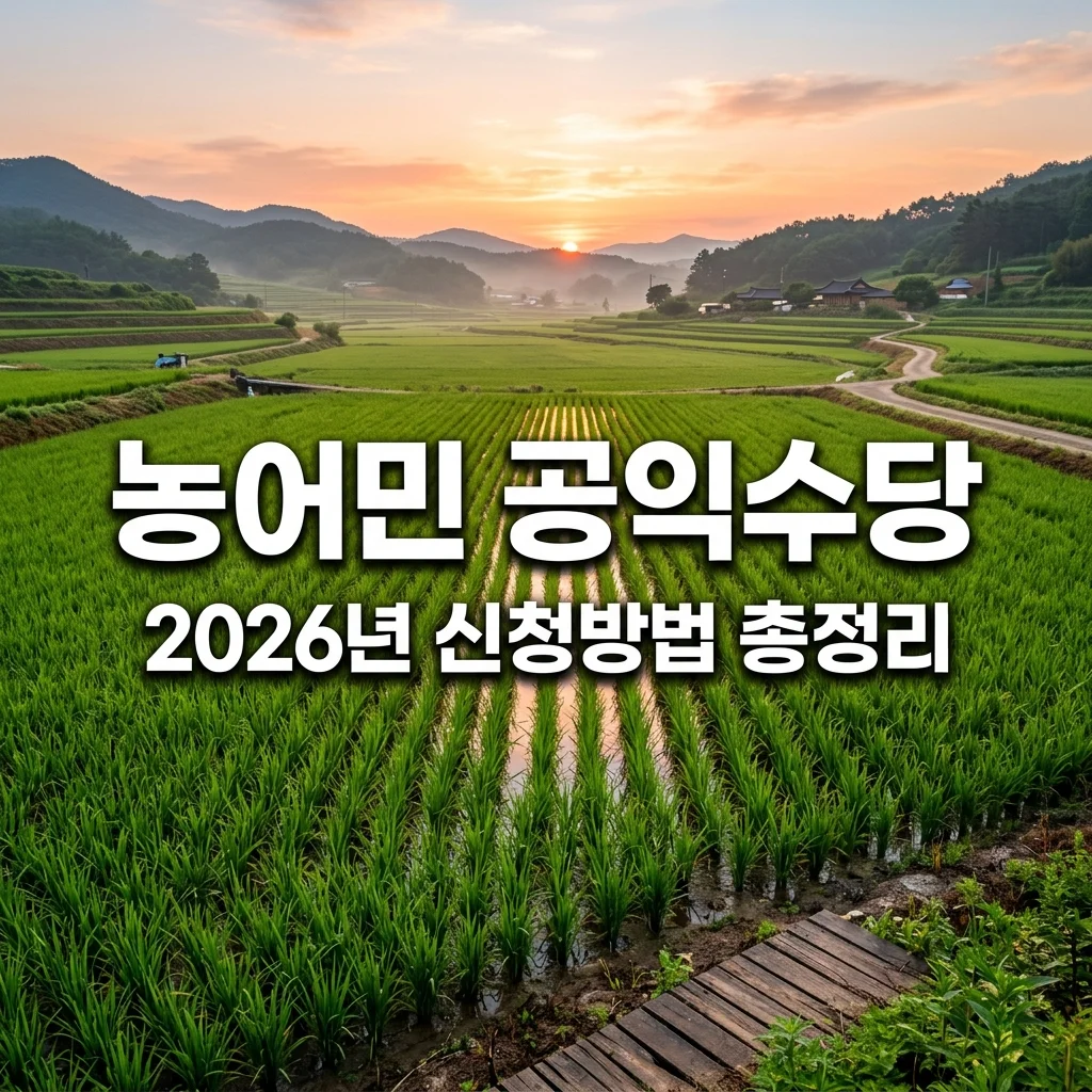 2026 농어민 공익수당 신청 방법 총정리! 자격 조건부터 70만원 혜택까지