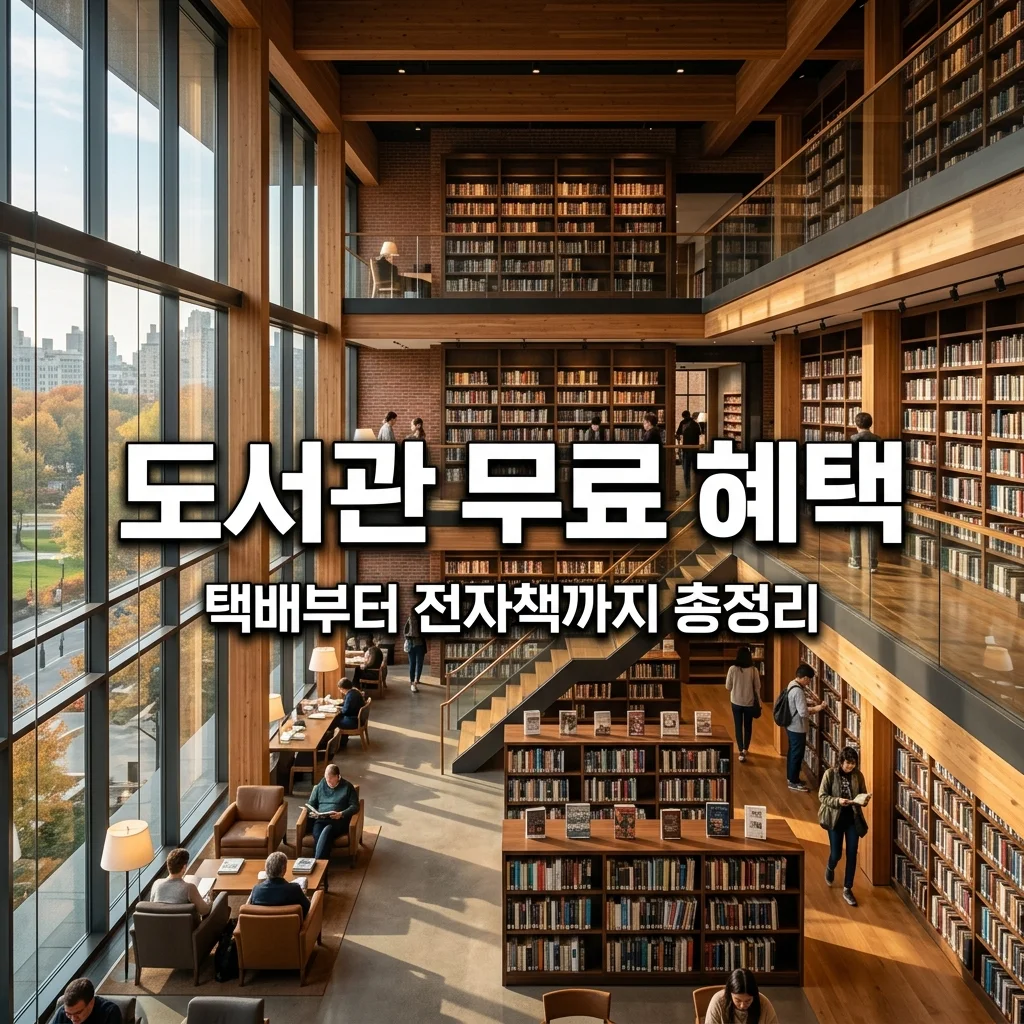도서관 무료 서비스 총정리: 택배부터 전자책, 프린트까지 혜택 5가지