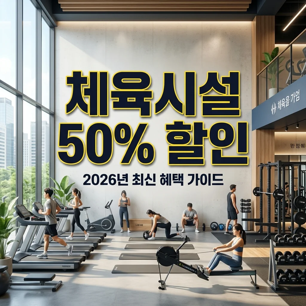 2026년 공공 체육시설 할인 혜택 총정리! 다자녀 2자녀부터 50% 감면
