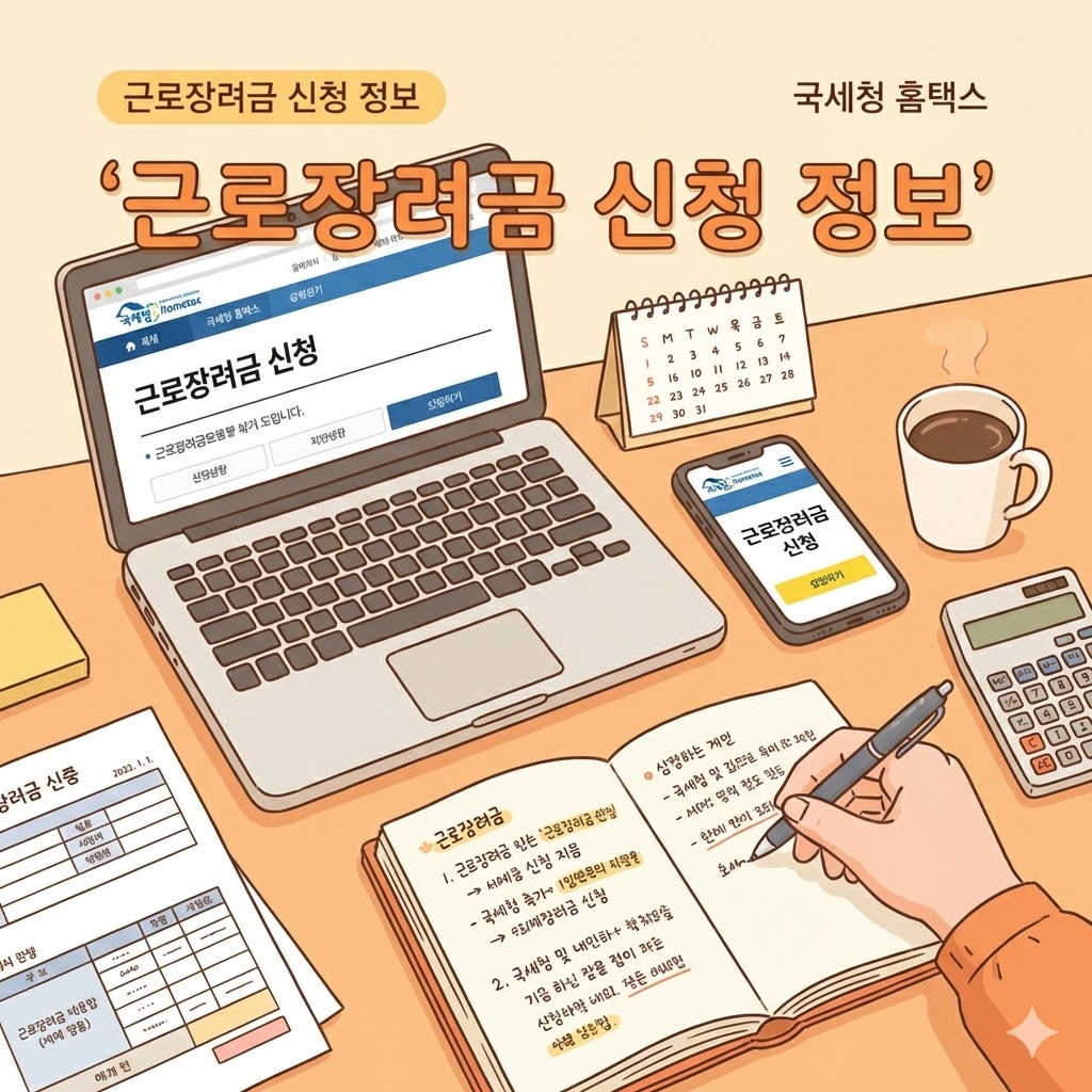 근로장려금 가구 유형과 신청 방법 설명 이미지