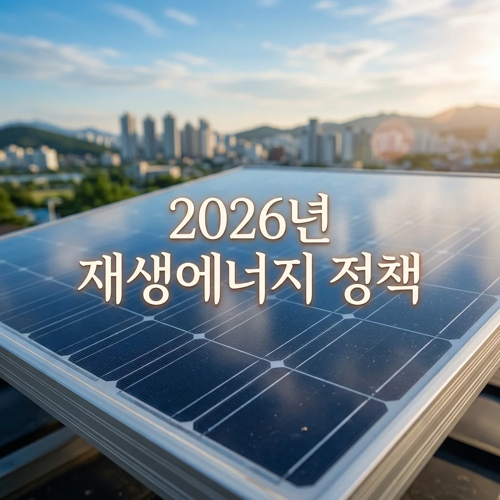 2026년 재생에너지 정책 방향 총정리: 보급 확대와 금융 지원 혜택