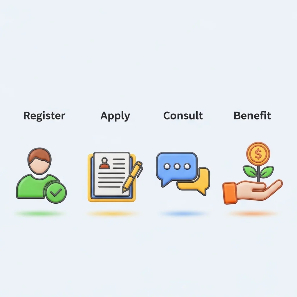 청년 단기근로 지원 프로그램 신청 절차 4단계