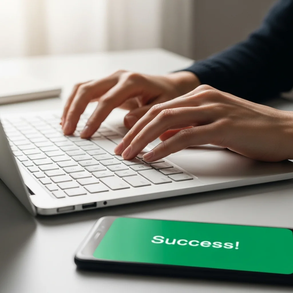 실제 수령을 위한 3단계 신청 절차