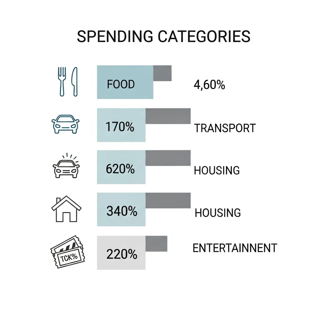 내 소비 성향 파악하기: 항목별 지출 요약