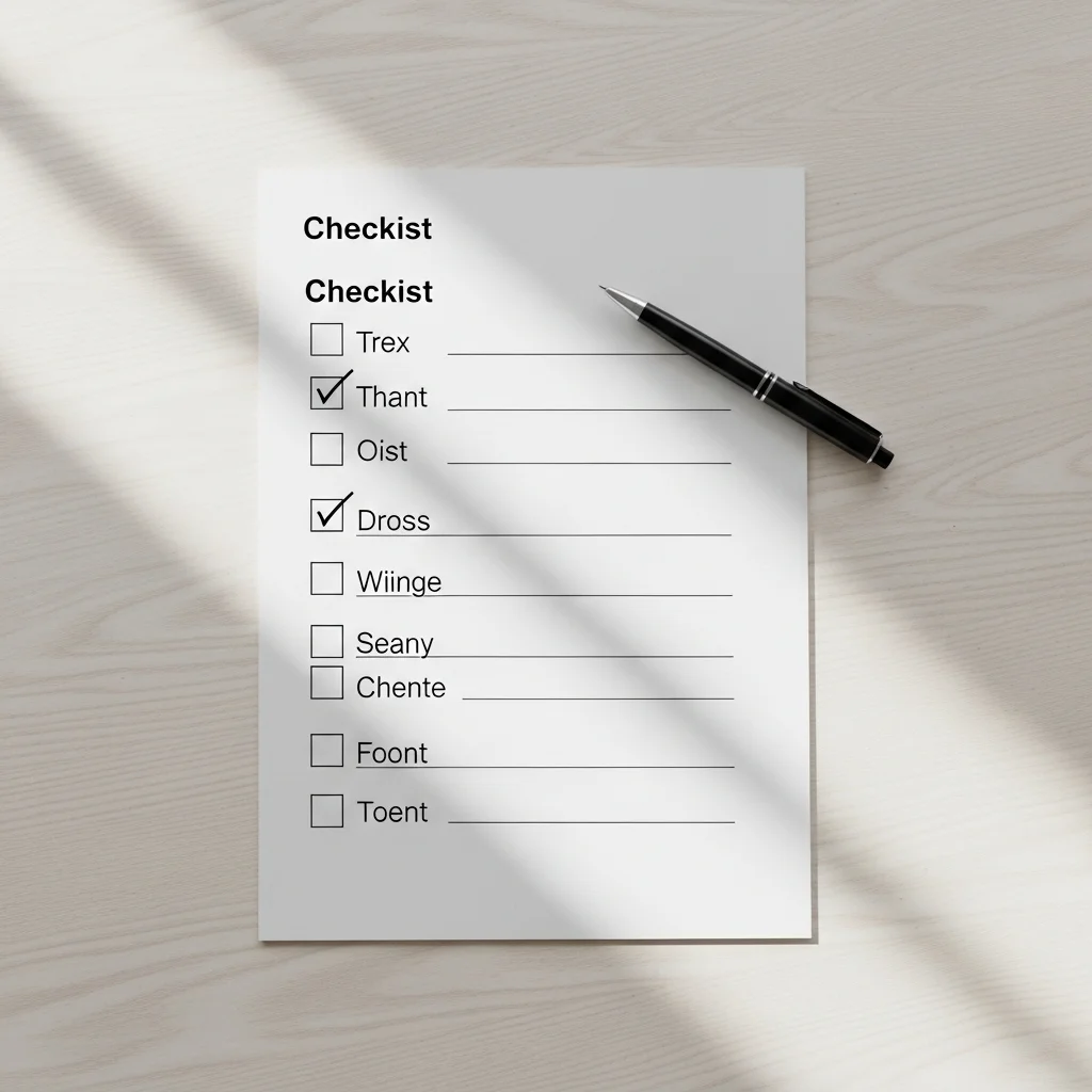 신청 전 체크리스트와 주의사항