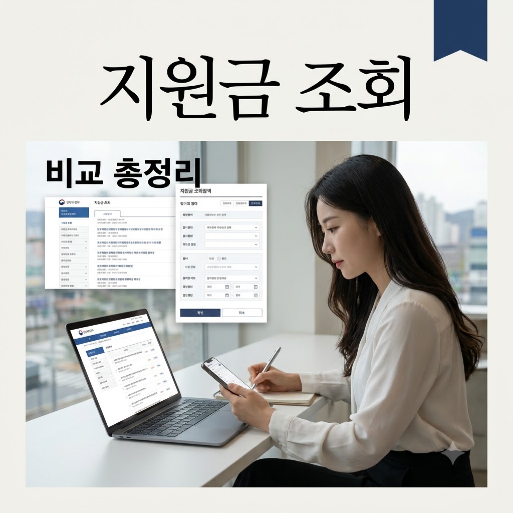 지원금 조회 사이트 비교 (정책 지원금)