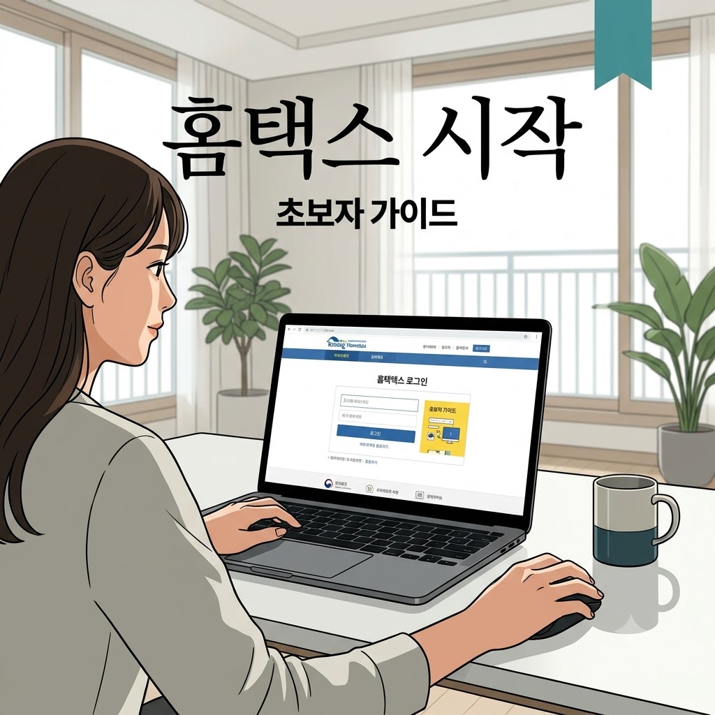 홈택스 처음 사용하는 방법 (세금/금융)