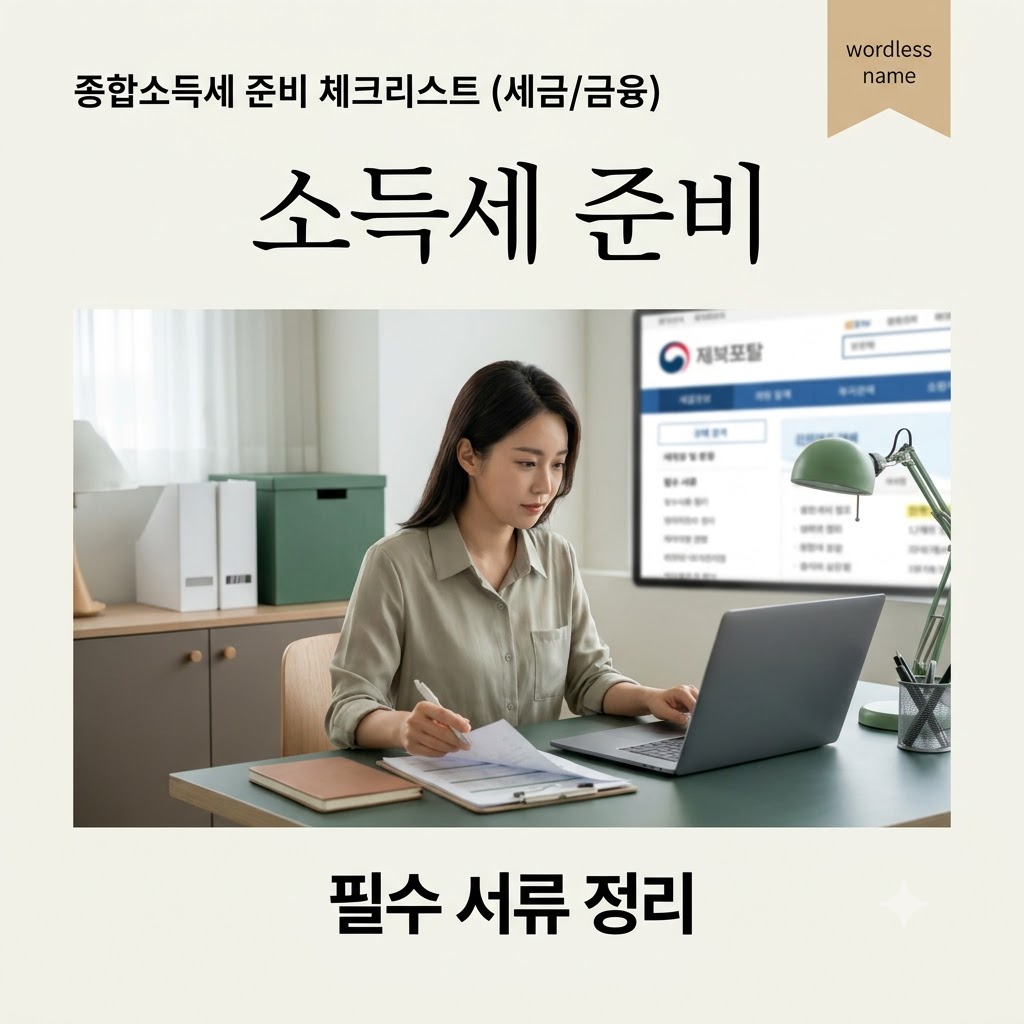 종합소득세 준비 체크리스트 (세금/금융)